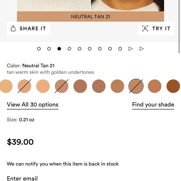Brand new BareMinerals ORIGINAL foundation Broad Spectrum SPF 15 Neutral Tan 21 - Picture 6 of 6